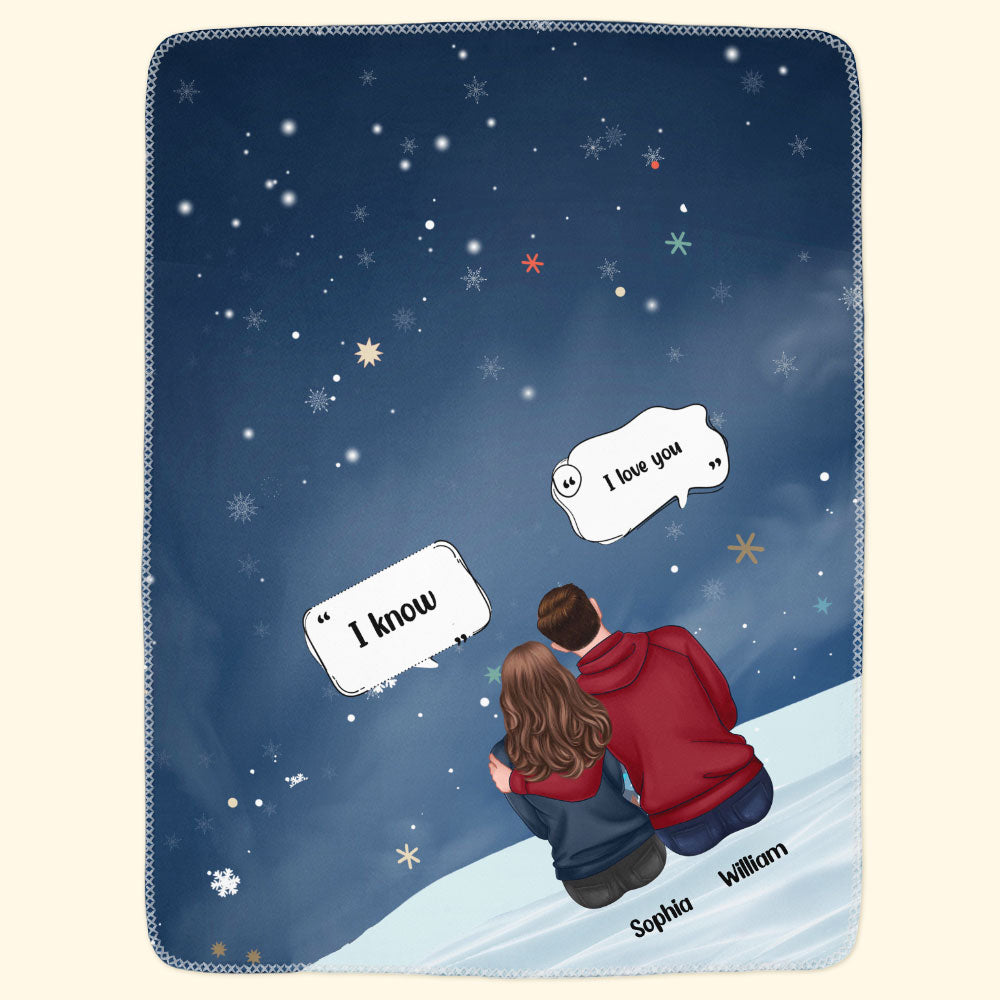 I Love You, I Know - Personalized Blanket Big Size - Image 2