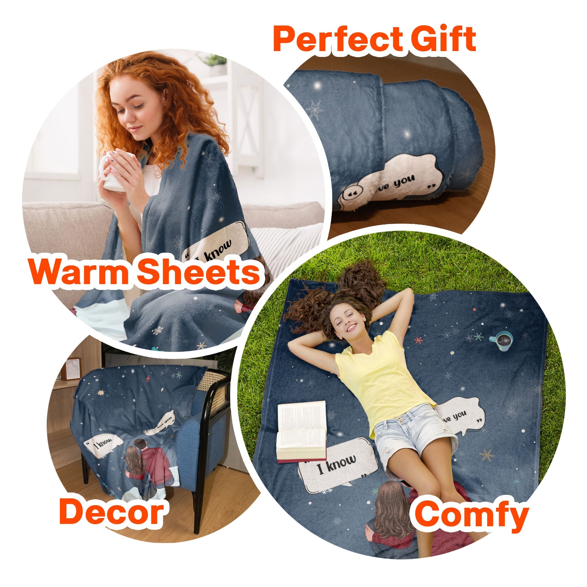 I Love You, I Know - Personalized Blanket Big Size - Image 7