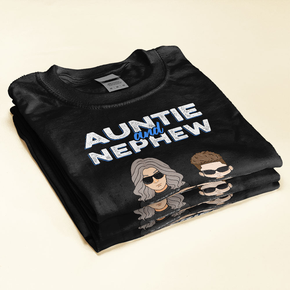Auntie And Niece And Nephew, Family CustomOne Size Shirt, Gift For Auntie, Niece And Nephew - Image 2