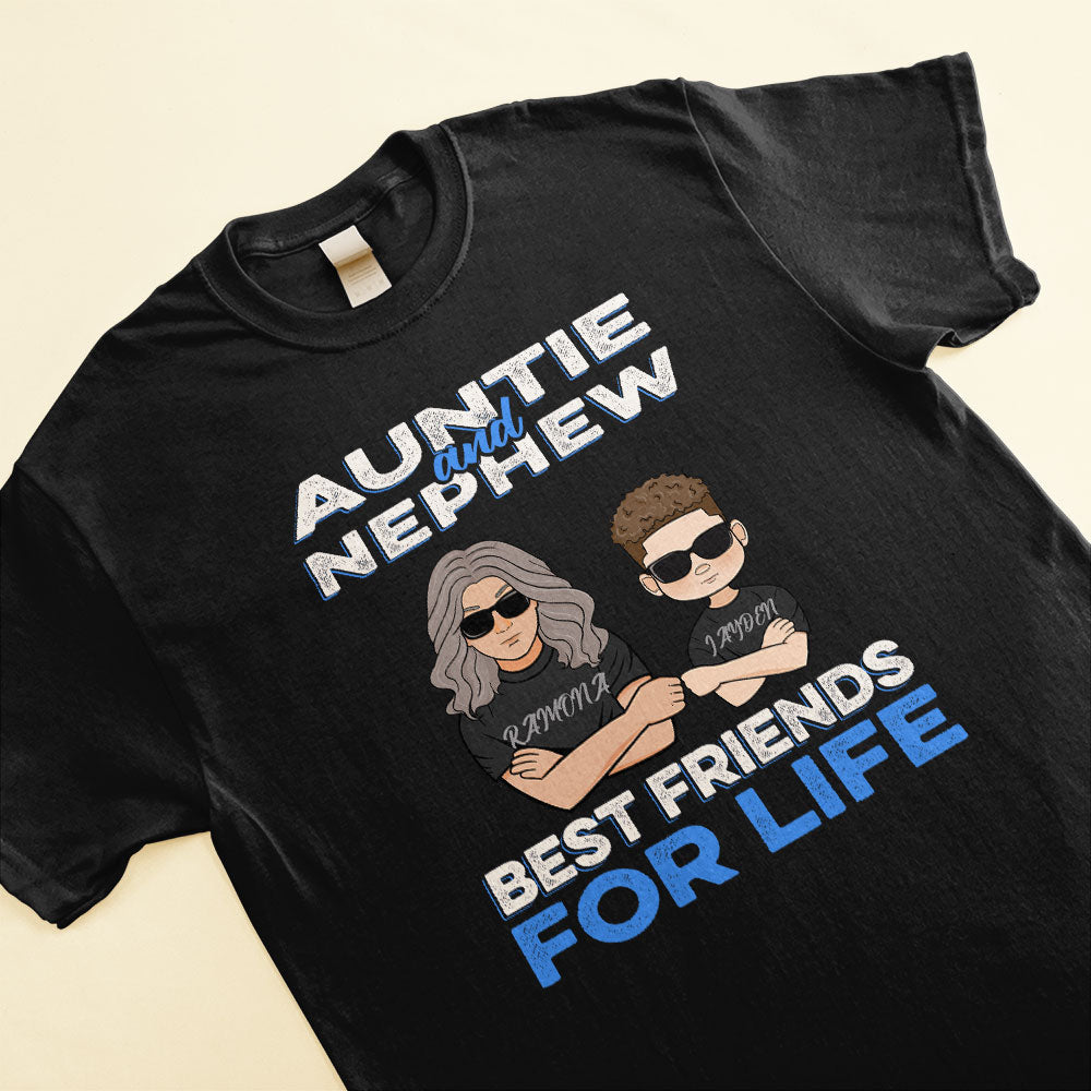 Auntie And Niece And Nephew, Family CustomOne Size Shirt, Gift For Auntie, Niece And Nephew - Image 3
