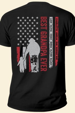 Best Grandpa Ever - PersonalizedOne Size Shirt