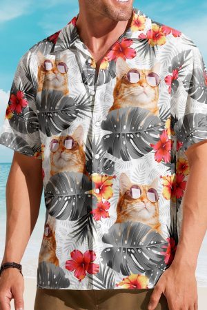 Custom Face Funny Photo Tropical Aloha For Pet Lovers - Custom Photo Hawaiian Shirts