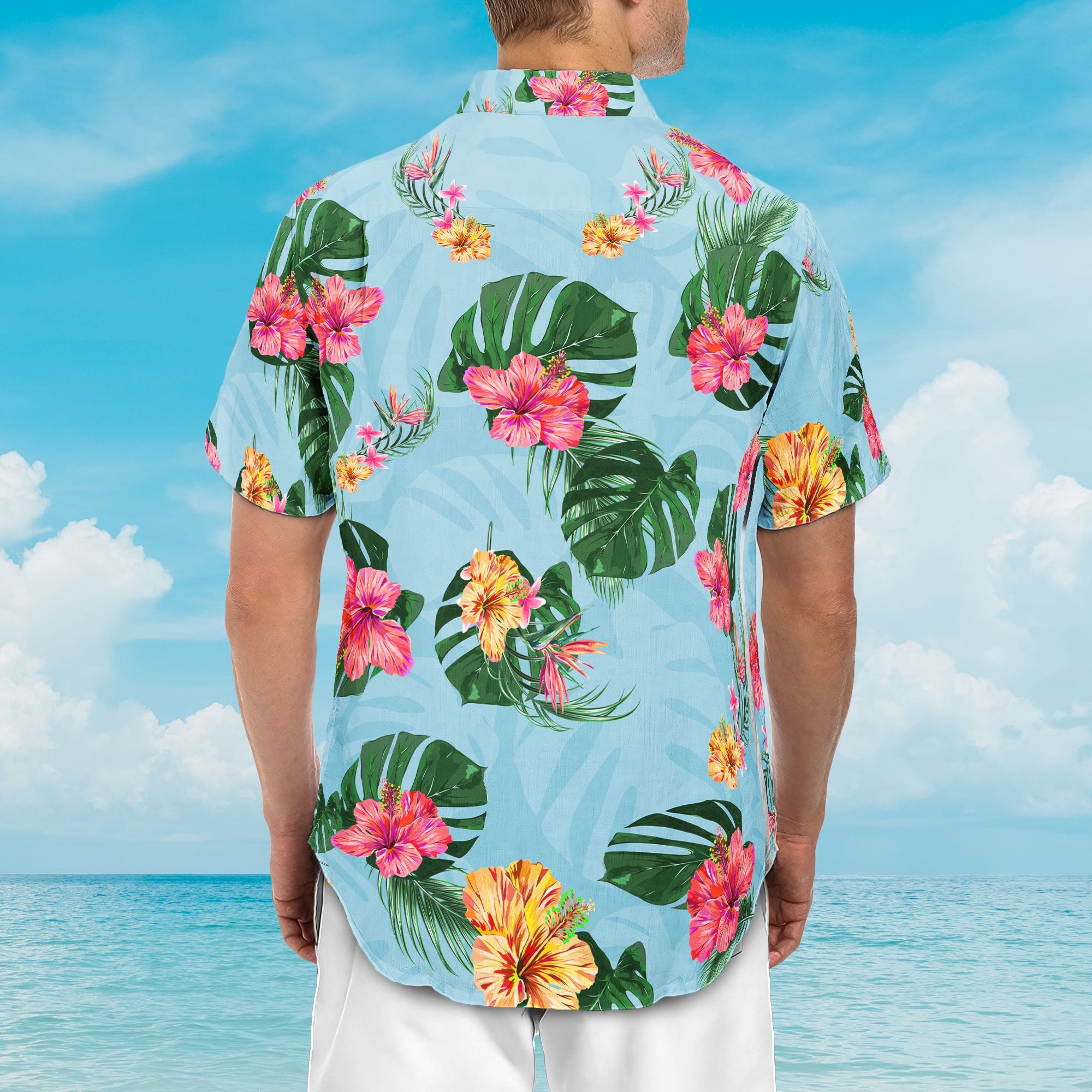Dog Dad Cat Dad Pet Lovers Tropical Summer - Personalized Hawaiian Shirt - Image 5