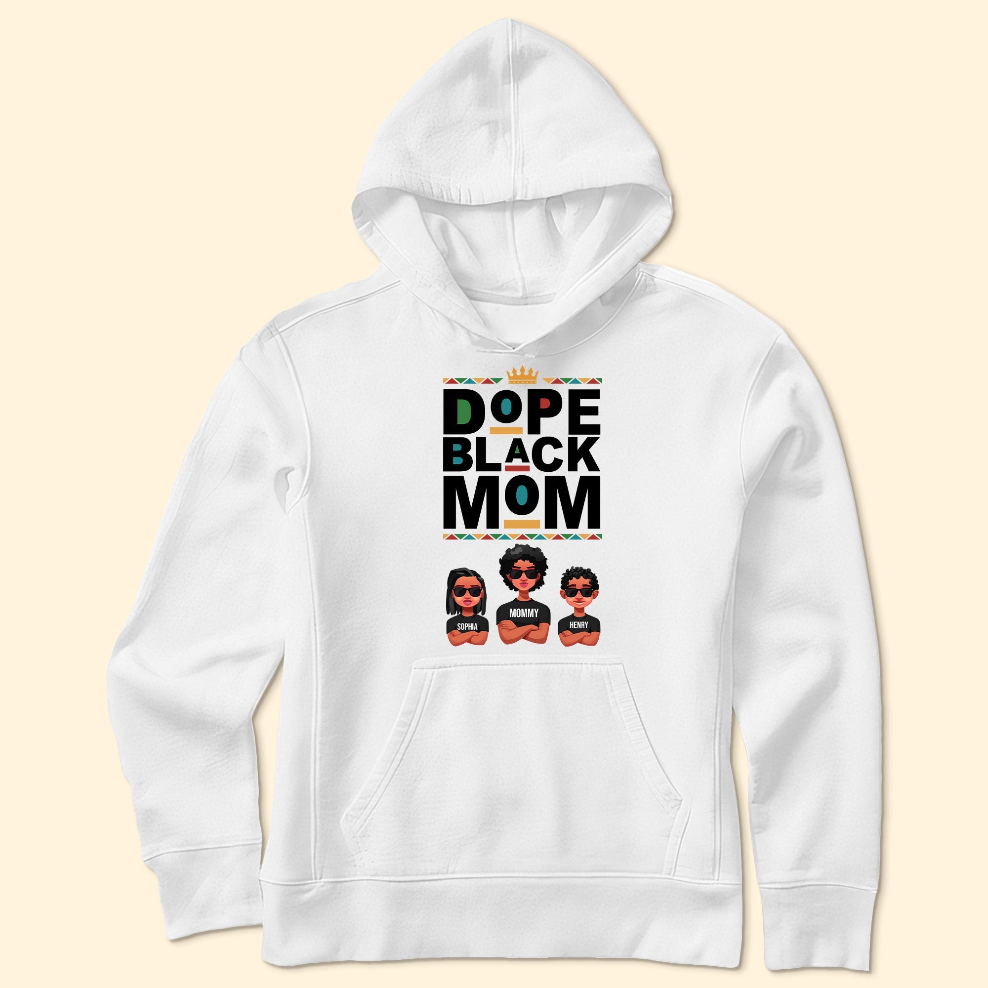 Dope Black Mom - PersonalizedOne Size Shirt - Image 4