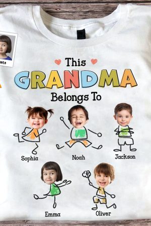 Grandma Drawing - PersonalizedOne Size Shirt