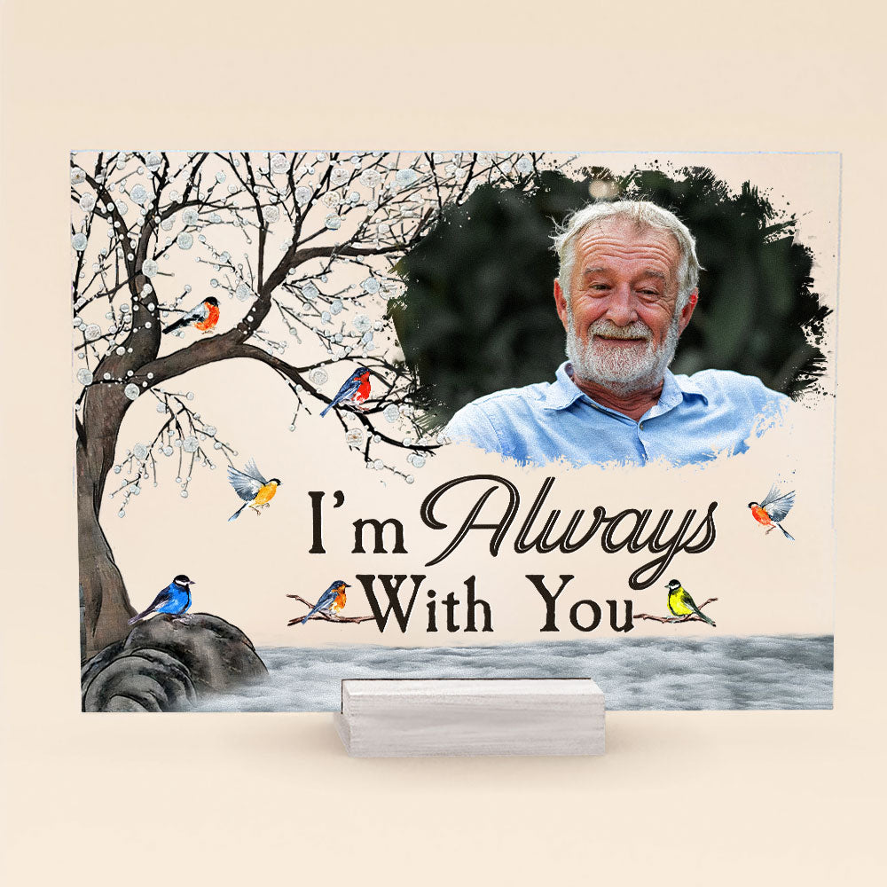 I'm Always With You Robin Birds - Personalized Acrylic Photo Plaque - Image 7