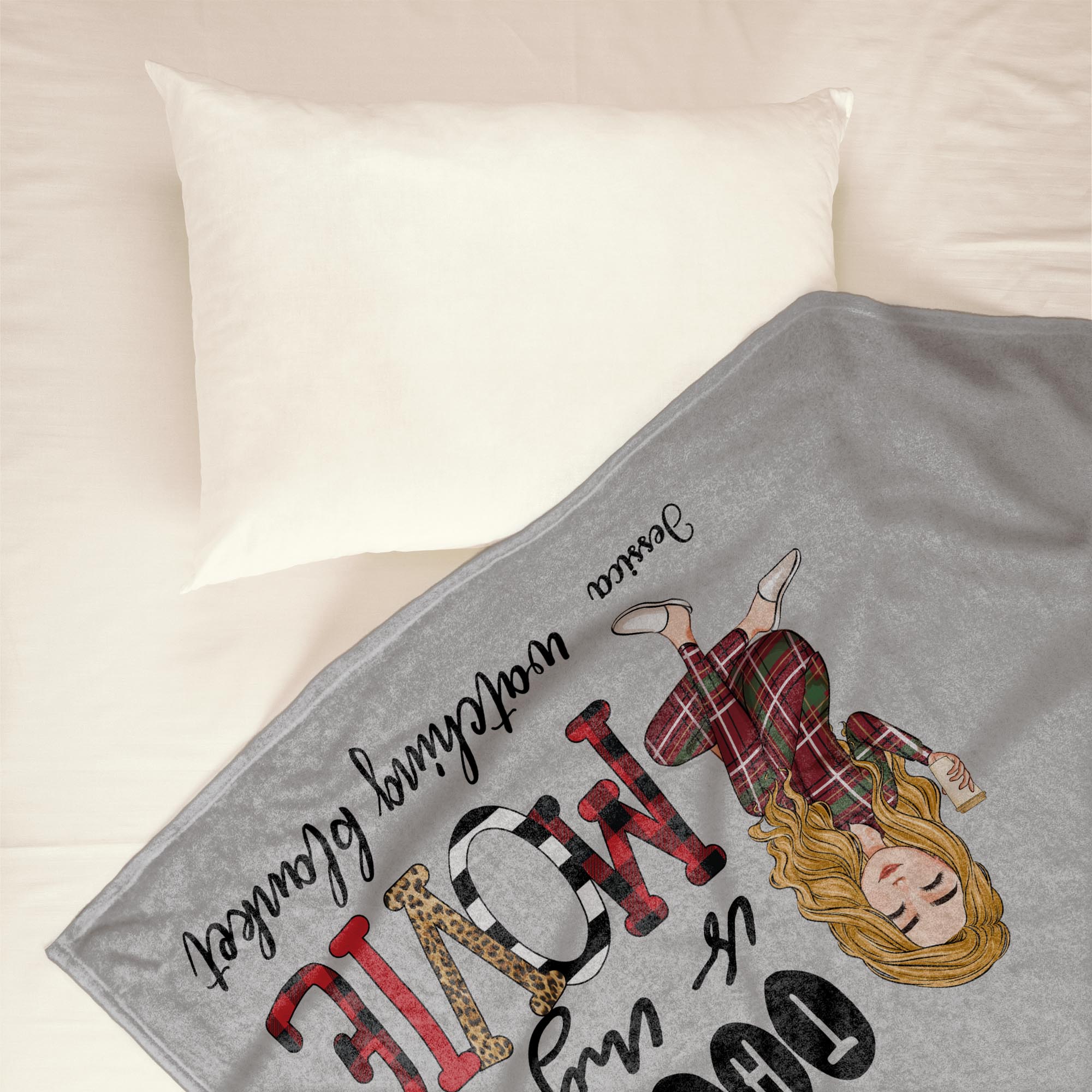 My Movie Watching Blanket - Personalized Blanket - Christmas, New Year Gift For Her, Girl, Woman Big Size - Image 3
