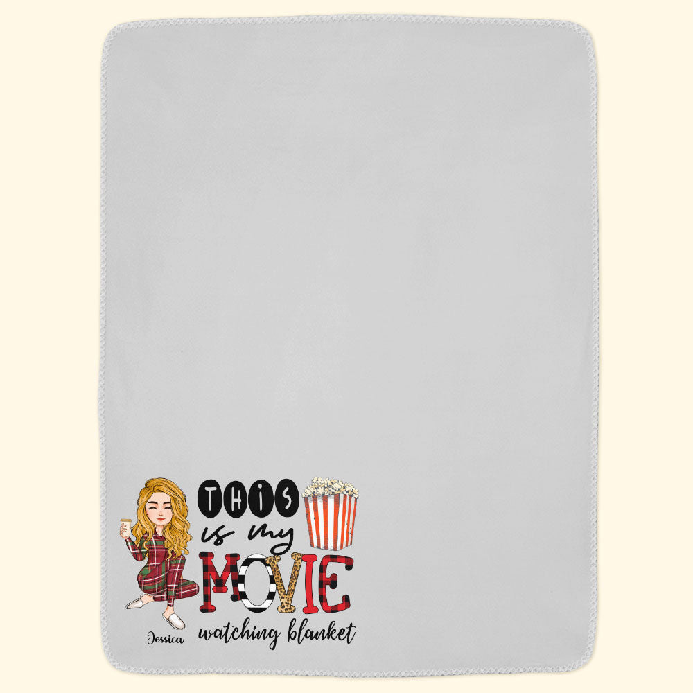 My Movie Watching Blanket - Personalized Blanket - Christmas, New Year Gift For Her, Girl, Woman Big Size - Image 4