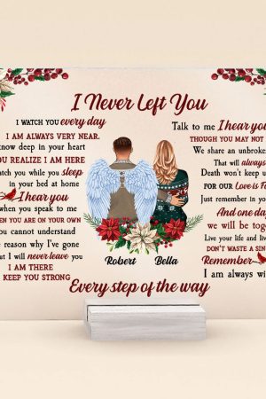 Remember I Am Always With You - Personalized Acrylic Plaque - Christmas, Memorial Gift For Family Members, Memory Loving, Dad, Mom, Grandparents
