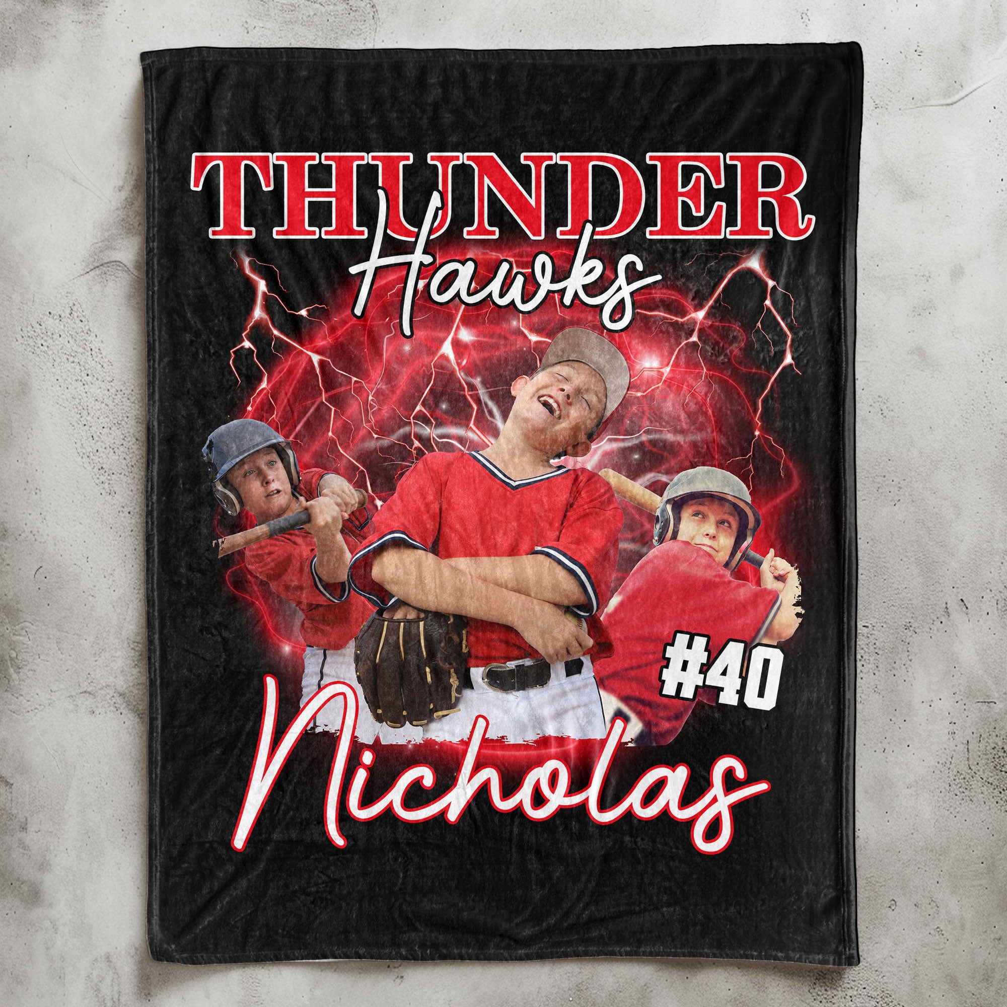 Sport Lovers - Basketball, Football, Baseball, Soccer, Or Softball Boy, Girls - Personalized Photo Blanket Big Size - Image 7