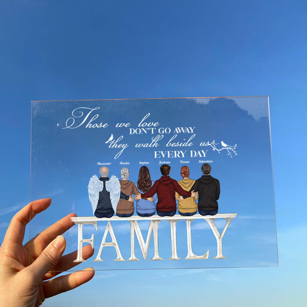 There's A Little Bit Of Heaven In Our Home - Personalized Acrylic Plaque - Image 2