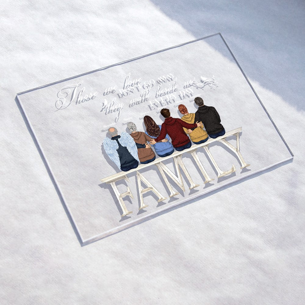 There's A Little Bit Of Heaven In Our Home - Personalized Acrylic Plaque - Image 3