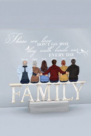 There's A Little Bit Of Heaven In Our Home - Personalized Acrylic Plaque