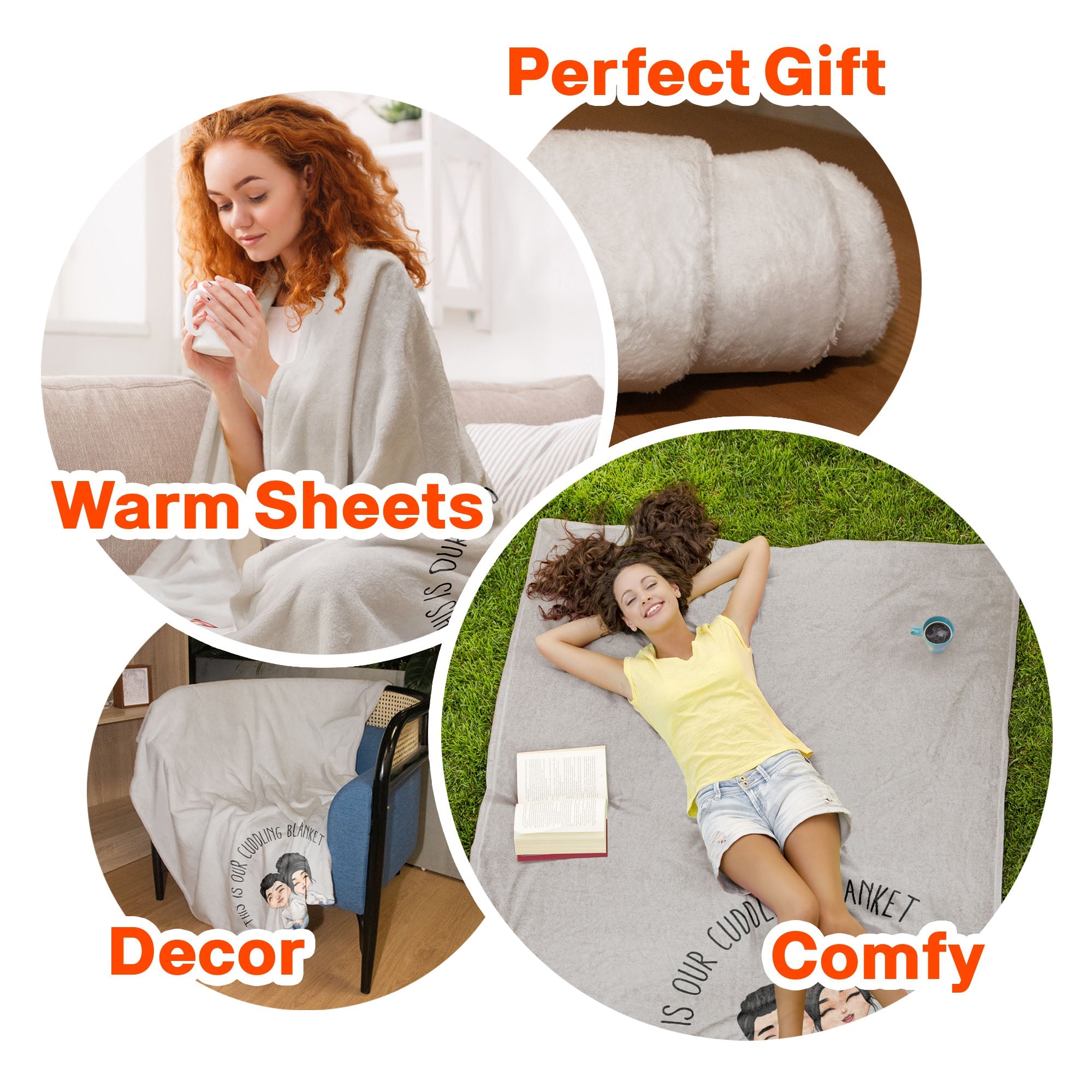 This Is Our Cuddling Blanket - Personalized Blanket Big Size - Image 3