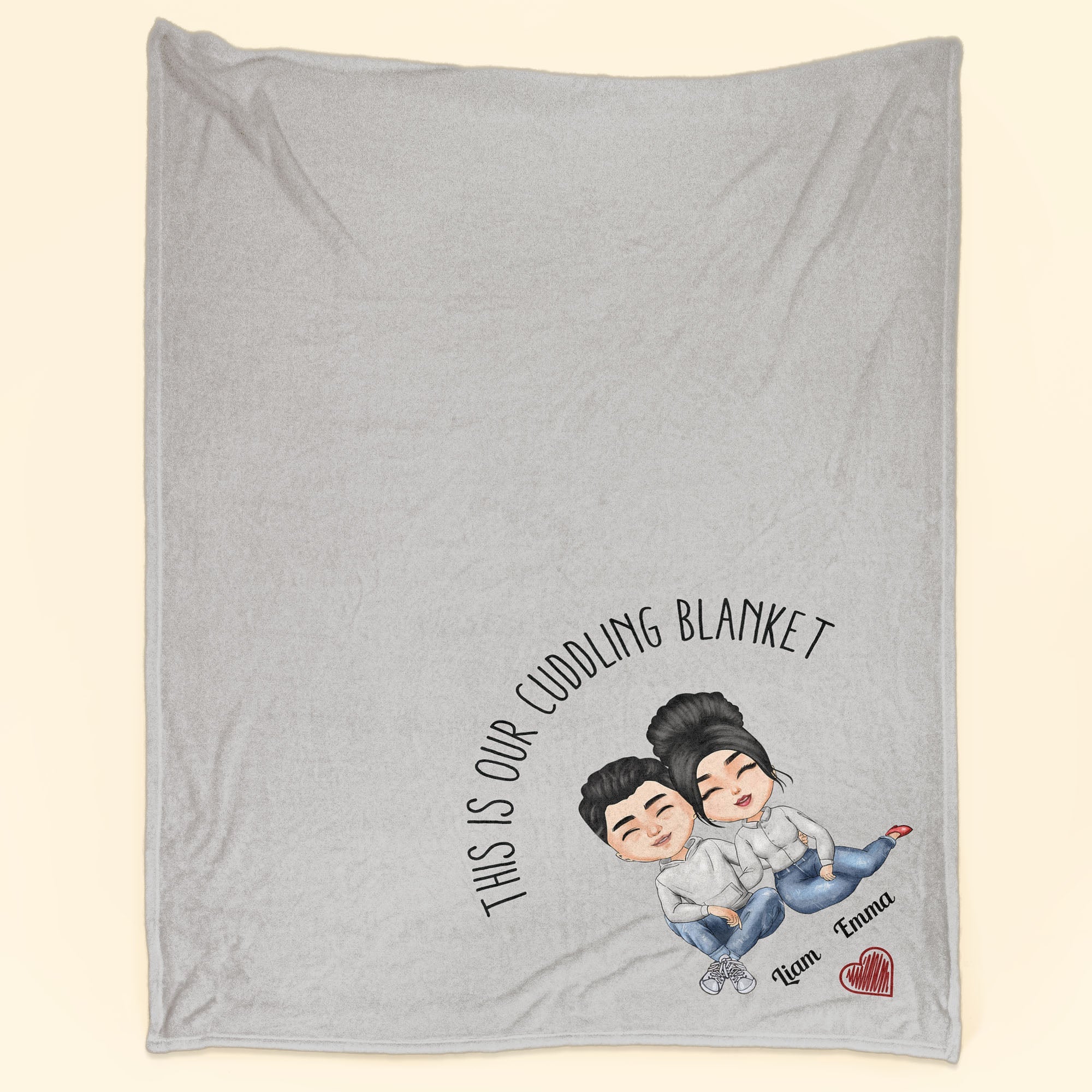 This Is Our Cuddling Blanket - Personalized Blanket Big Size