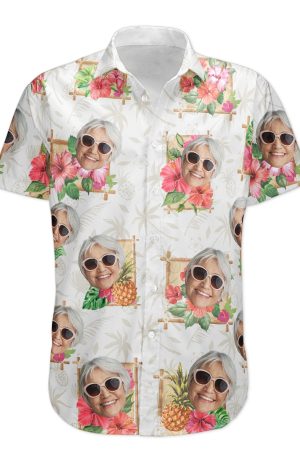Tropical Grandma - Personalized Hawaiian Shirt