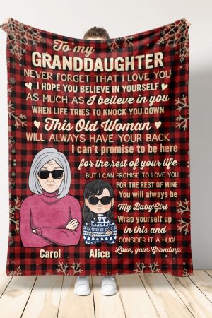 You Will Always Be My Baby Girl - Personalized Blanket - Christmas Gift For Granddaughters, Grandsons Big Size