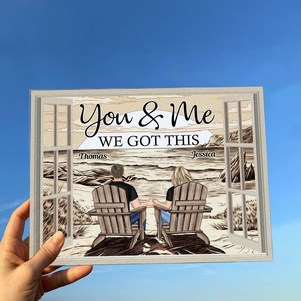 You & Me We Got This Anniversary Gift - Personalized Acrylic Plaque - Image 4