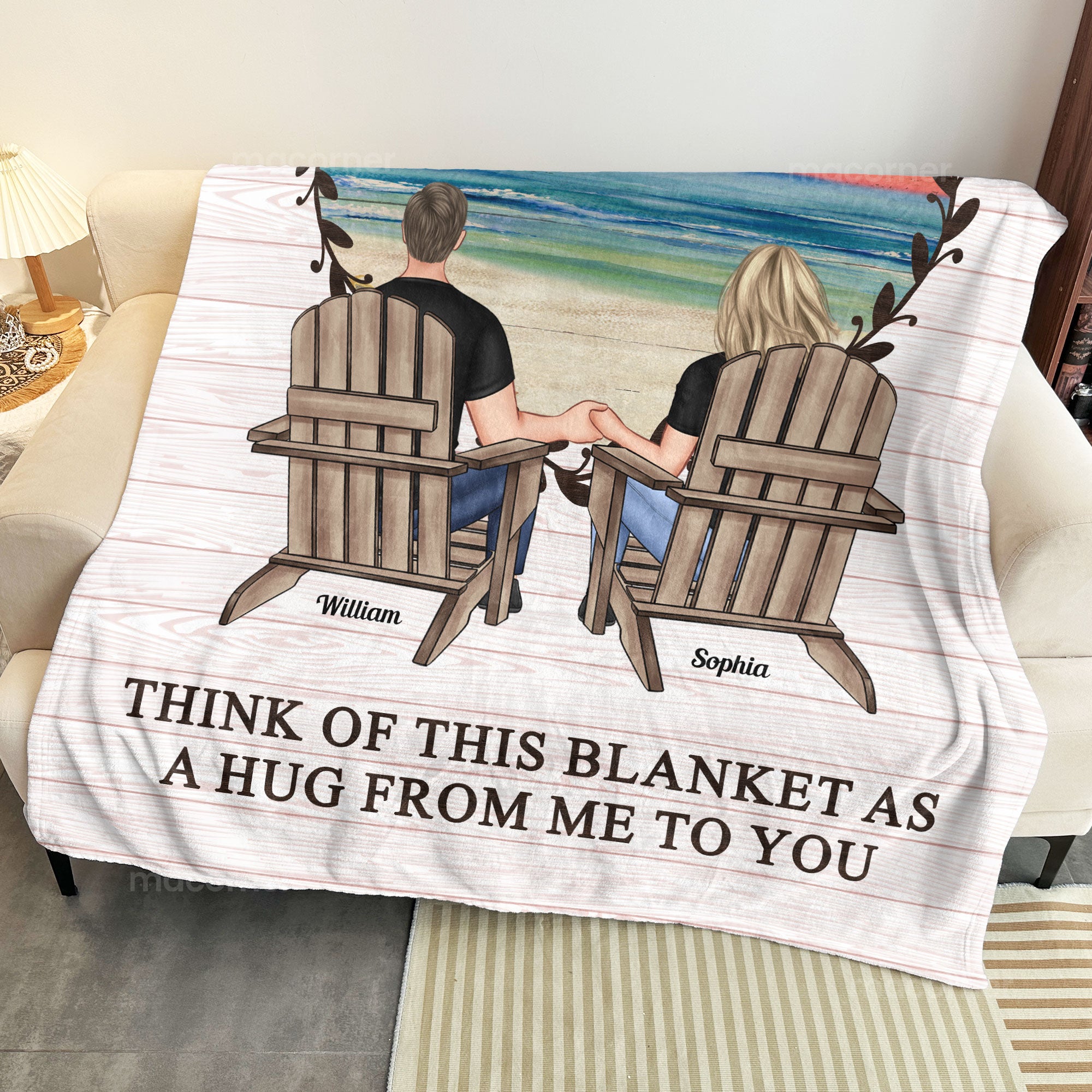 You & Me We Got This Think Of This Blanket As A Hug - Personalized Blanket Big Size - Image 4